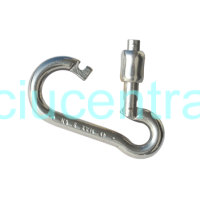 Karabinas su kilpa ir atlenkimu į išorę - įvairių dydžių